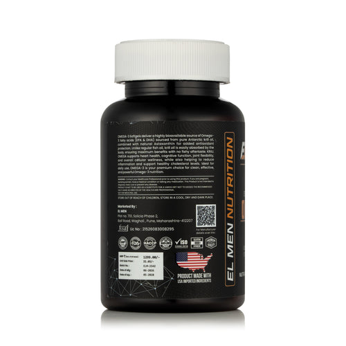ELMEN Nutrition 3X Strength Gold Omega-3 Softgels (60 Softgels)